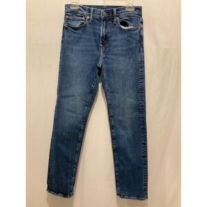 American Eagle Womens Medium Wash Straight Leg Denim Jeans Blue